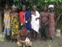 Custodians of a shrine in the Volta region of south-eastern Ghana